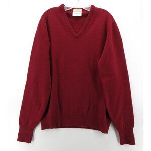 VIINTAGE LL Bean Sweater Large Tall Lambs Wool England Pullover Classic 90s